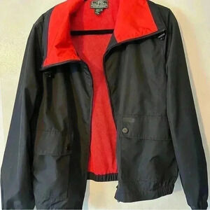 L-RL Ralph Lauren Active
Women's Size XL Mesh Lined
Vented Jacket Black/Red